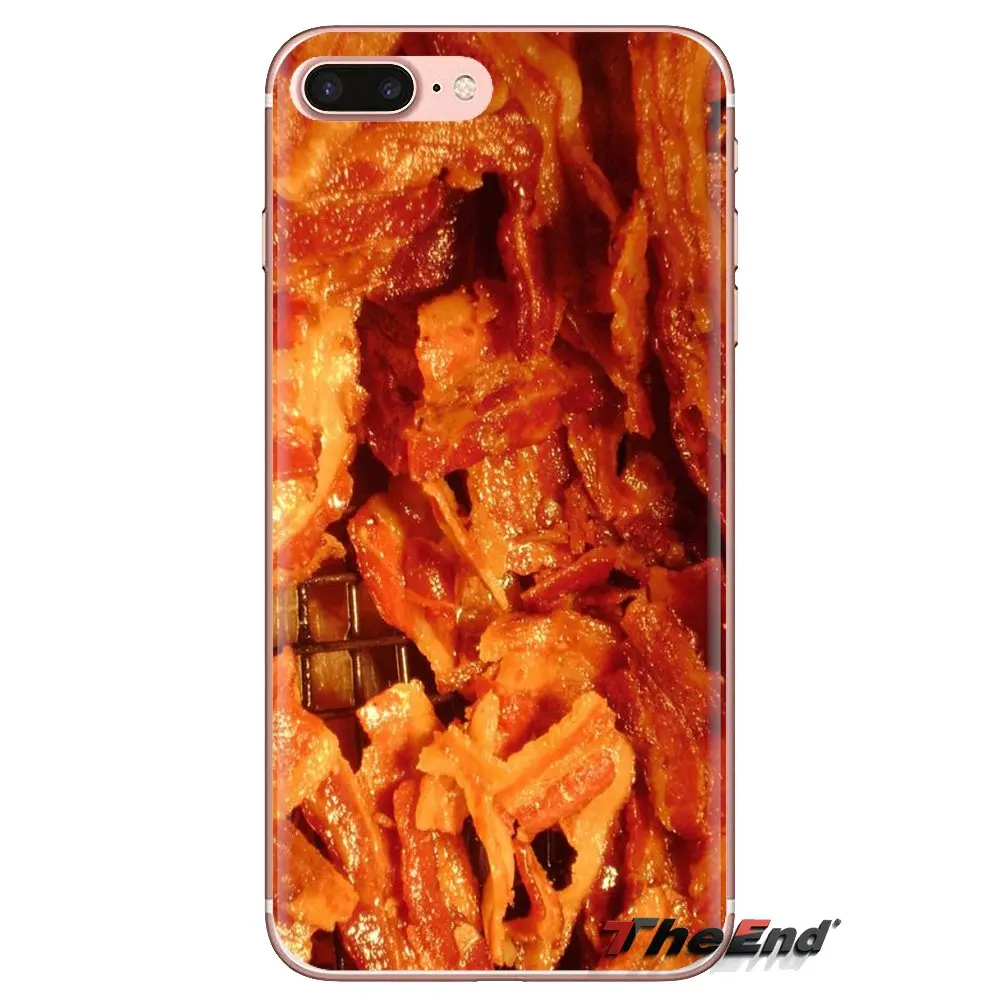 Силиконовые чехлы для Huawei G7 G8 P7 P8 P9 P10 P20 P30 Lite Mini Pro P Smart Plus 2017 2018 2019 Love Delicious Bacon Poster |