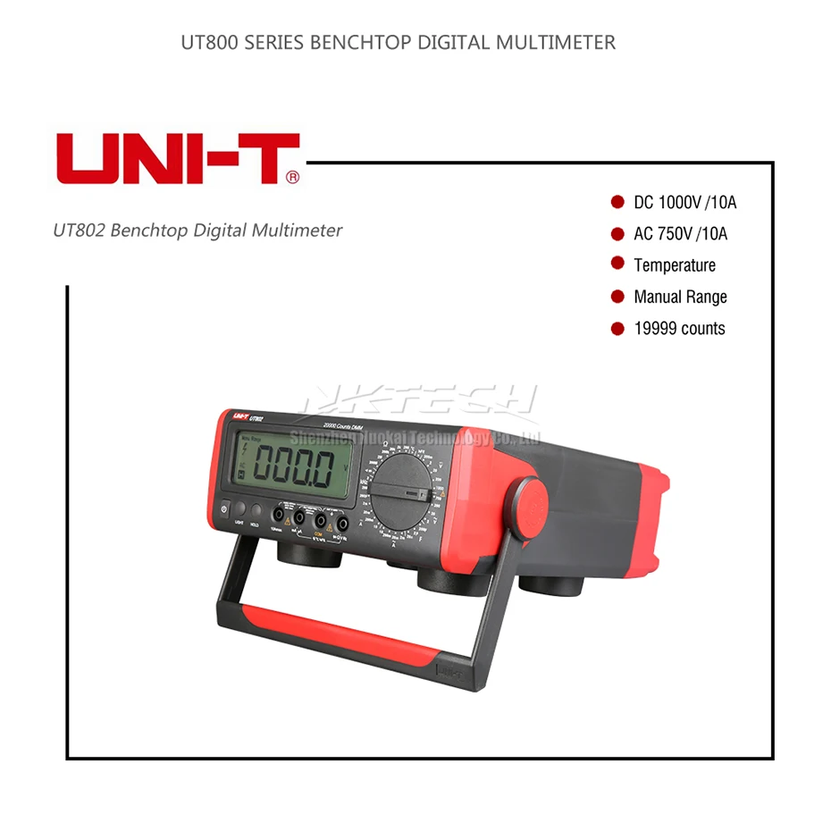 UNI-T UT805A UT804 UT803 UT802 Настольный цифровой мультиметр Высокая точность истинное среднеквадратичное значение жидкокристаллический дисплей 199999 отсчетов