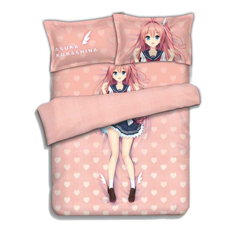 

Anime Aokana: Four Rhythm Across the Blue Bed sheets Bedding Sheet Bedding Sets Quilt Cover Pillow Case Bedcover 4PCS