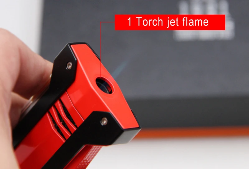 Fine Quality JiFENG Cigar Set With Red Color Lighter And Sharp Stainless Steel Blade Scissors Professional Tool | Дом и сад