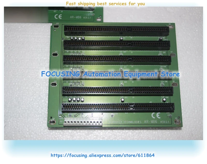 Задняя панель ISA AR MB6 VER: 2 1 AT Power Backplane 6 слотов Промышленная материнская