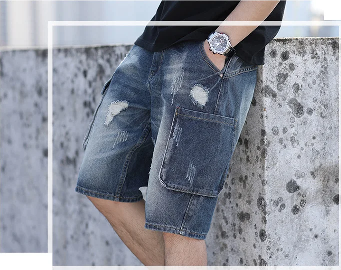 Best SellerDenim Shorts For SS2019 Summer New Collection Suitable Slim Fit Small Straight Male Trousers Denim | Мужская одежда
