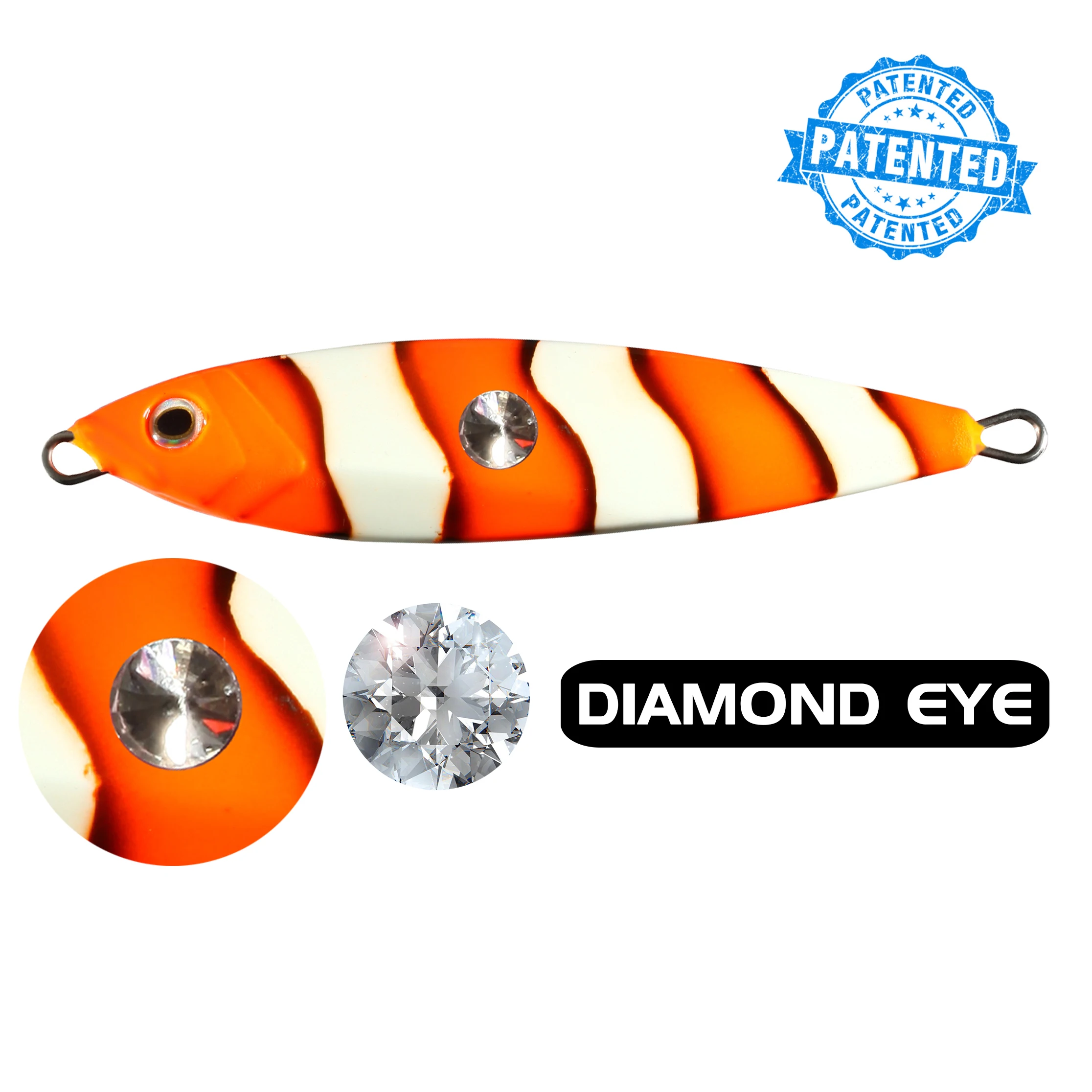 ECOODA волк крючковый лов рыболовная наживка Блесна световой Цвет Diamond Eye свинцовая