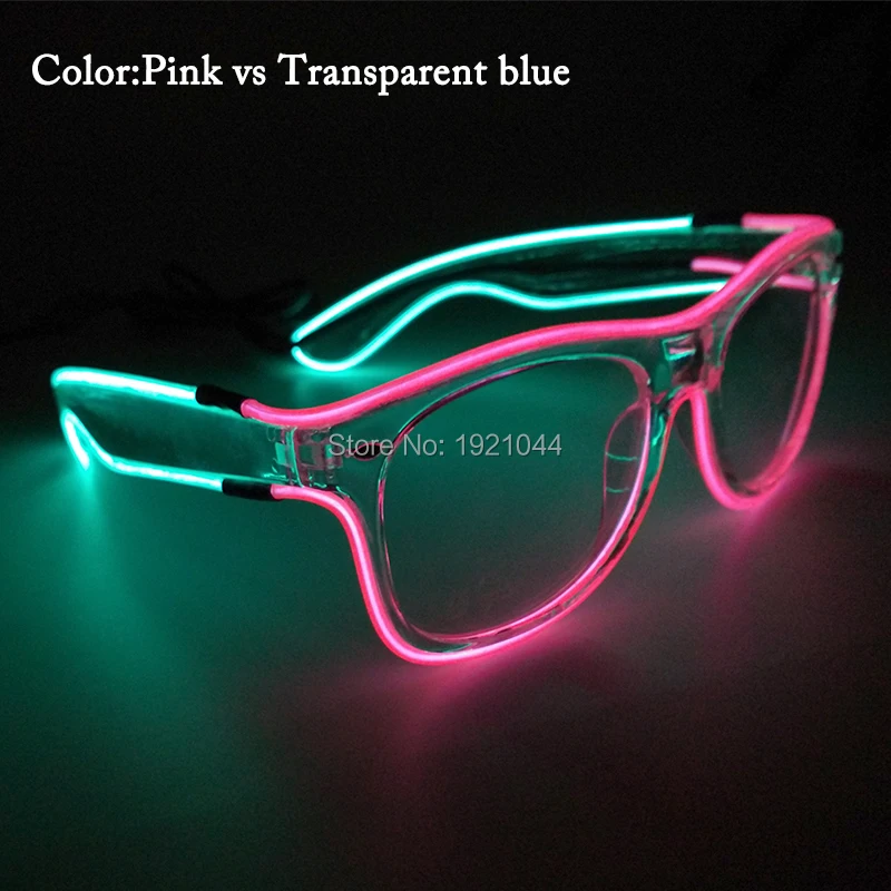 Новый дизайн Двухцветные светодиодные светящиеся прозрачные солнцезащитные