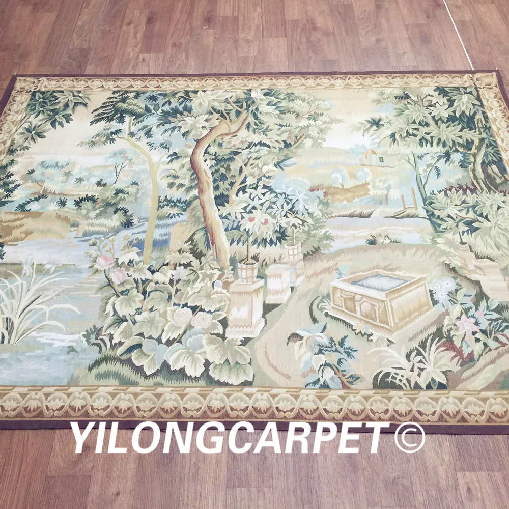 Yilong 5 3 &quotx 6 8&quot Настоящая Гобеленовая Картина гобелен настенный чистый шерстяной