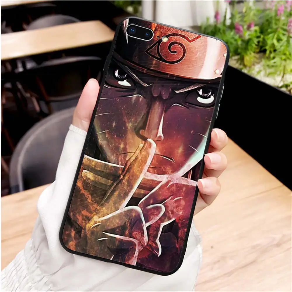 TPU Японский мультфильм Наруто Мягкий Силиконовый ТПУ чехол для телефона iPhone MAX XR XS X10 5 5S 5SE 6 6S 6 7 8Plus 11 Pro MAX - Цвет: TPU