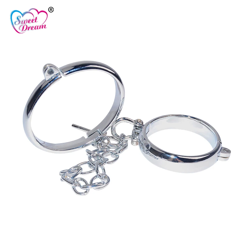 Милая мечта металлическая цепь из нержавеющей стали наручники раб БДСМ бондаж