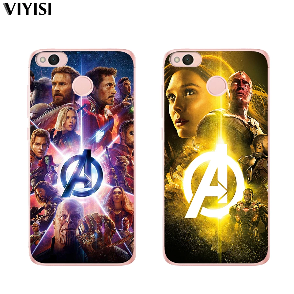 Case For Xiaomi Redmi mi 8 Mi 9 Note 5A 6 4 A2 Lite A1 4X 4A 5X Marvel Iron Man Black Widow Raytheon Soft silicone TPU Cases |