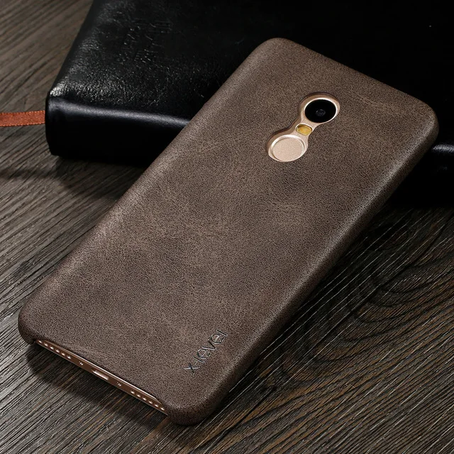 X-level Luxury Retro PU Leather Case for Xiaomi Redmi Note 4 Pro Back Cover Red mi Note4 Vintage Cases Capa Fundas |