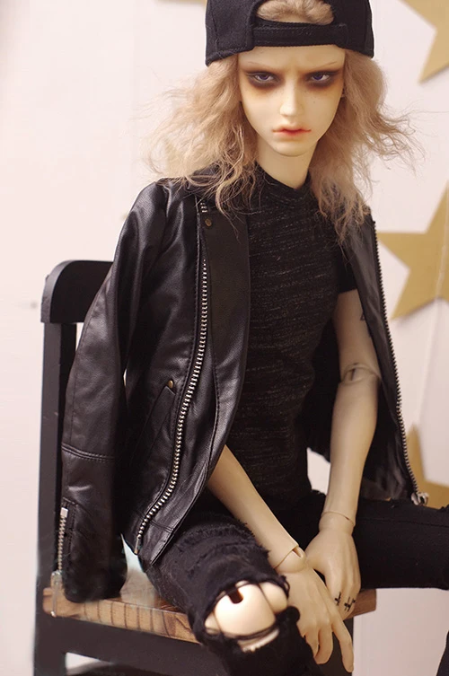 Кожаная шуба BJD для 1/3 SD13 SD17 белого и черного цвета 2 цвета|Куклы| |