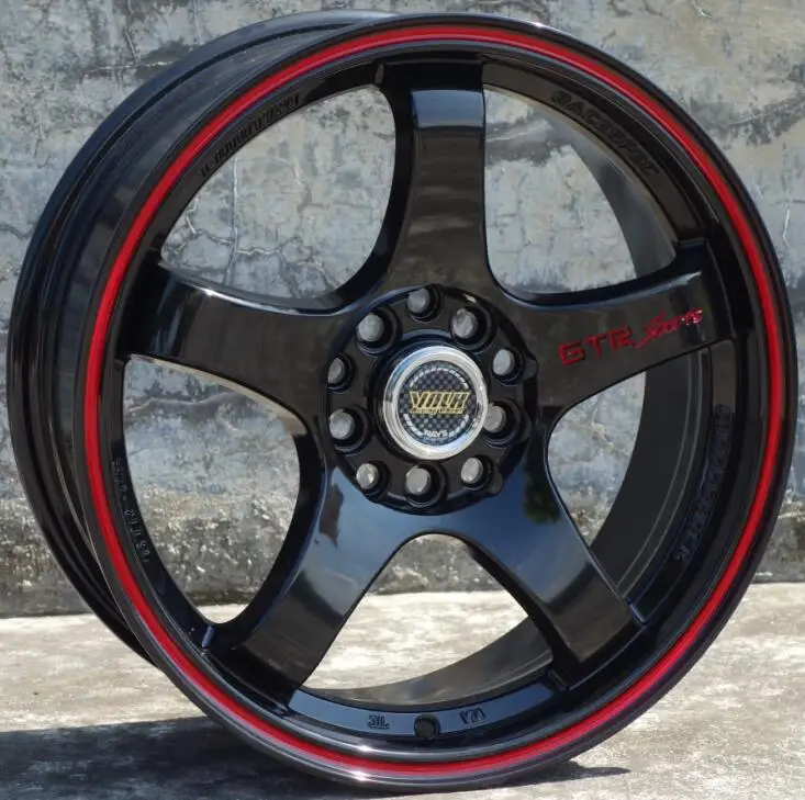Красная линия 17 дюймов 17x7 5 5x100 5x112 Автомобильные Колесные диски из сплава|Диски