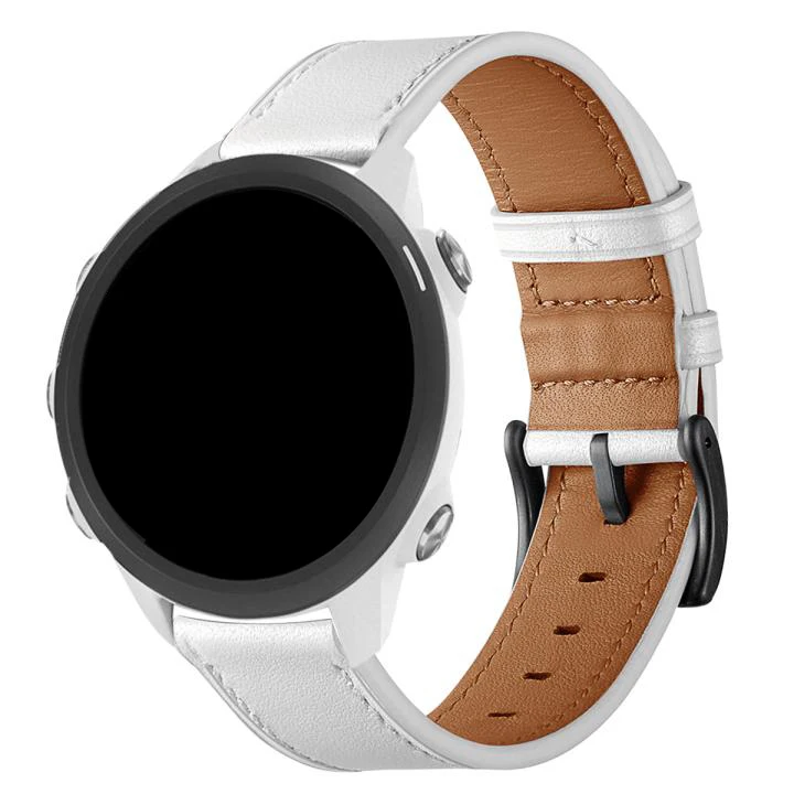 Ремешок для часов из натуральной кожи для Garmin Forerunner 245/Vivoactive 3/vivomove HR, умный ремешок для часов Forerunner 645, спортивный браслет