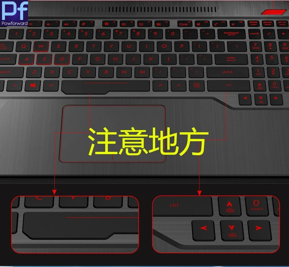 Защитная крышка для клавиатуры ноутбука Asus ROG FX63VD STRIX GL503VD GL503VS GL503VM GL503 Fx63 FX503VD
