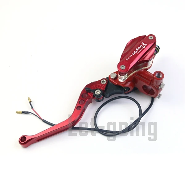 red left clutch Регулируемый водохранилище гидравлический клатч тормозной насос главный цилиндр мотогонок для HONDA Yamaha Kawasaki тормоз Pitbike грязь - Цвет: red left clutch