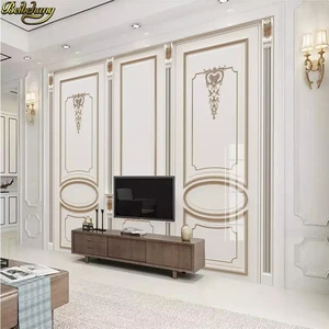 Фотообои beibehang европейские, с резьбой по белой штукатуре, настенные панели для стен, 3 D фотообои, настенные фрески, ТВ-фон