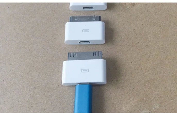 3 шт. адаптер micro usb для iphone4S. 4 ipad2/ipad3. Конвертер. 30pinds dock. | Электроника