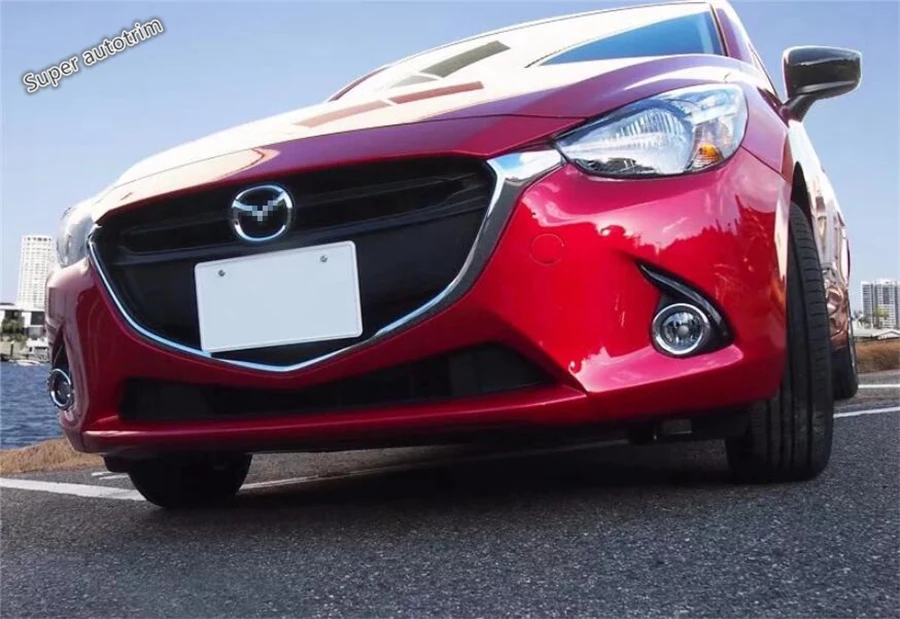 Аксессуары для внешней отделки кольца и век Mazda 2 Demio 2015 2019|Хромирование| |