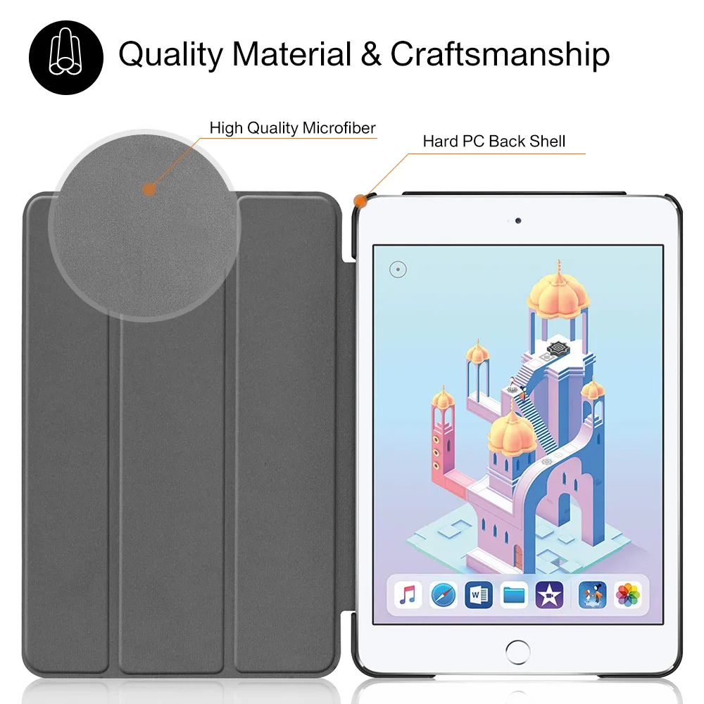 Из искусственной кожи чехол для Apple iPad mini 5 7,9 планшет с подставкой класса премиум крышка чехол для iPad mini 4+ подарки