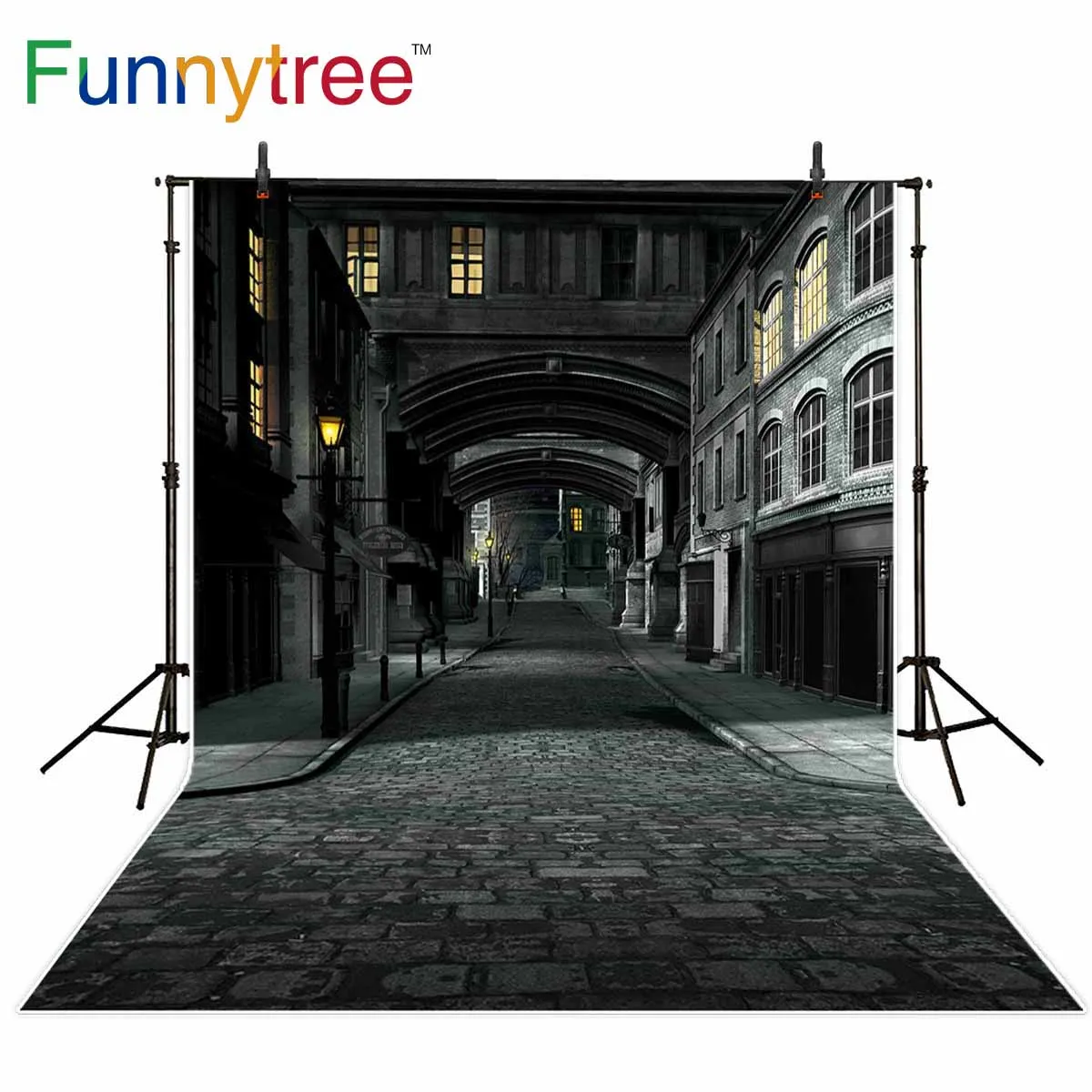 Фон Funnytree для фотостудии винтажный фон фотосъемки в стиле ночного Западного
