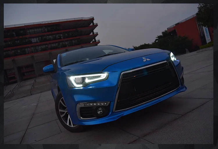 AKD автомобильный Стайлинг Головной фонарь для Mitsubishi Lancer фары 2008- Lancer светодиодный фонарь DRL D2H Hid сигнал поворота биксеноновый луч