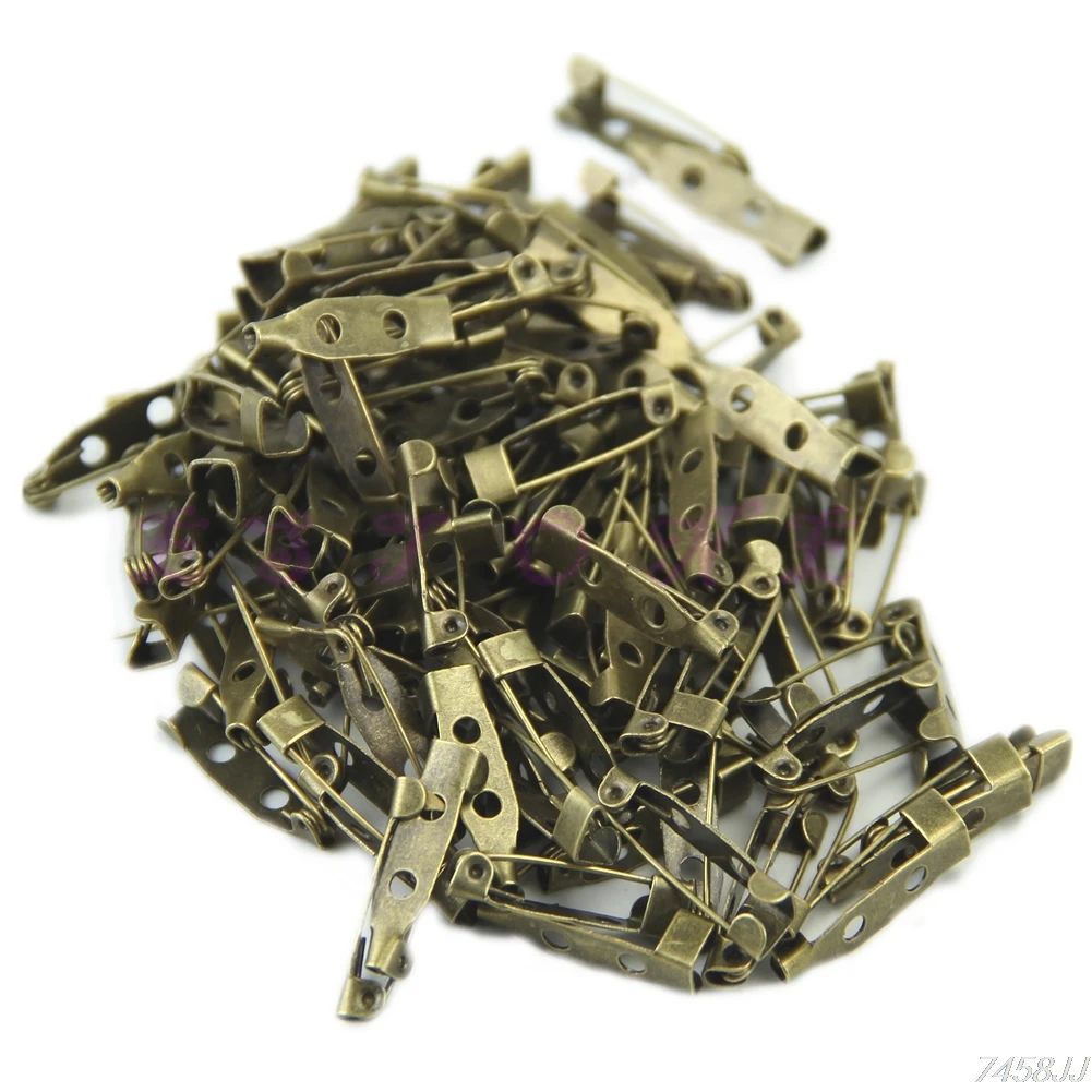 100 шт. безопасная брошь фиксатор шпильки задняя основа сделай сам ручная работа 20