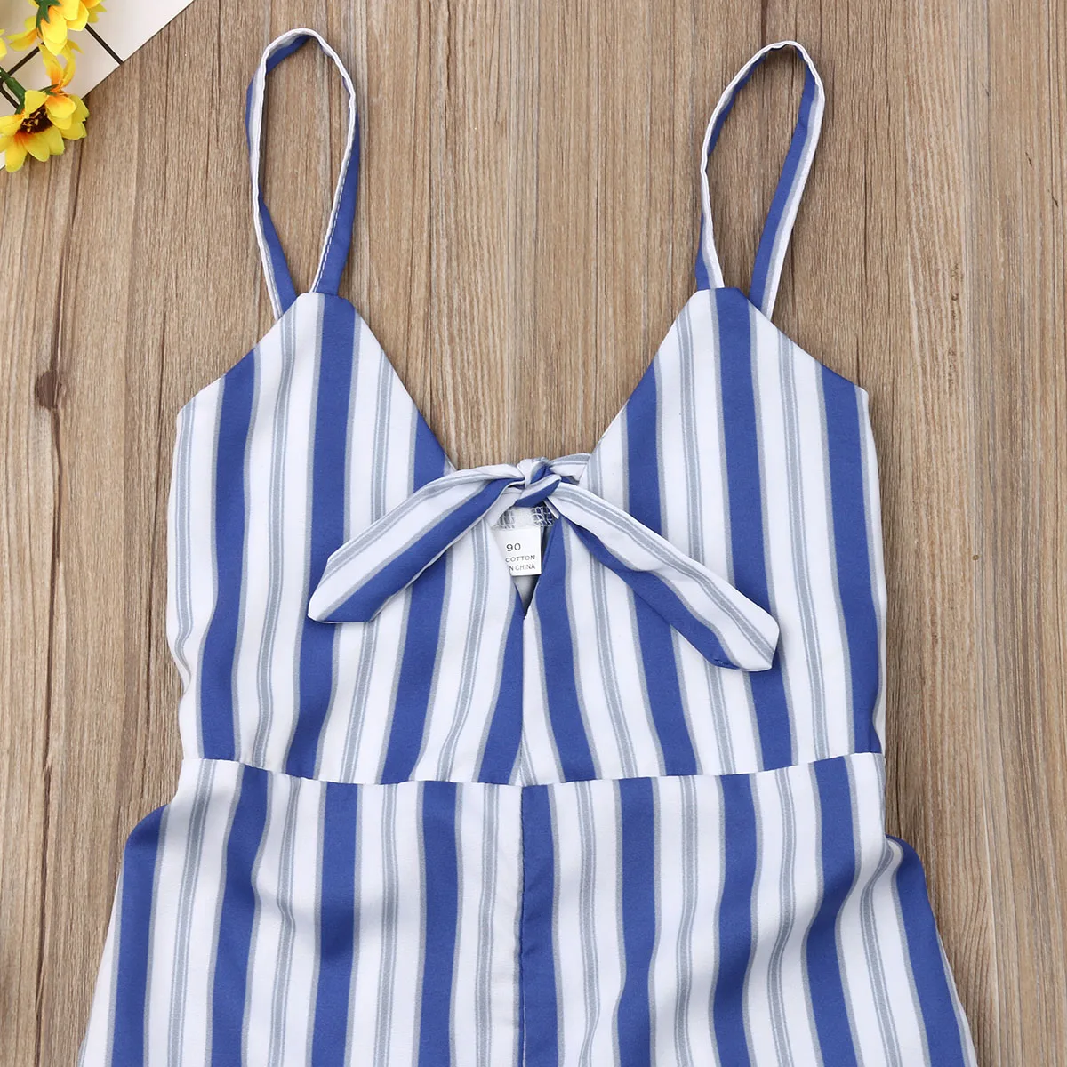 Летняя милая детская одежда для маленьких девочек комбинезон без рукавов в