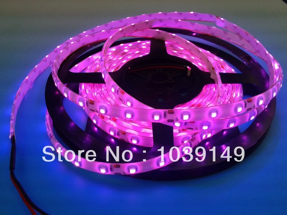 

3528 led strips pink color,flexible led 3528 60LEDs/M pink color led strips IP65,5m/roll,white PCB with 3M tape,DC12V input