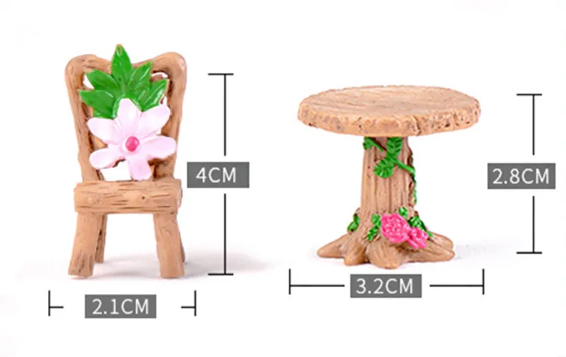Небольшой искусственный стол и для украшения сада 3 шт.|Архитектура / Дом