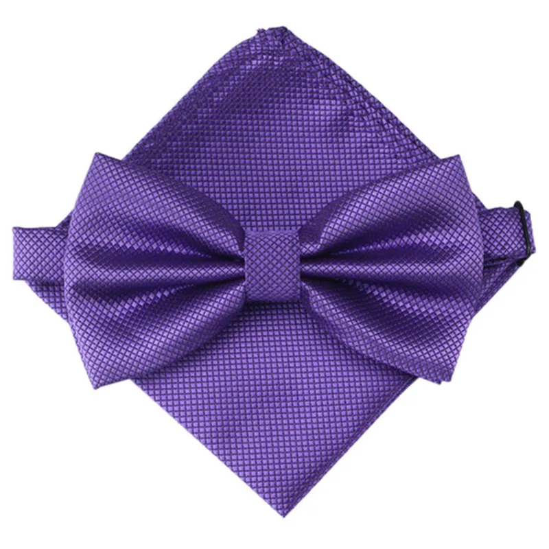 Мужской клетчатый галстук-бабочка Карманный квадратный набор жаккардовый