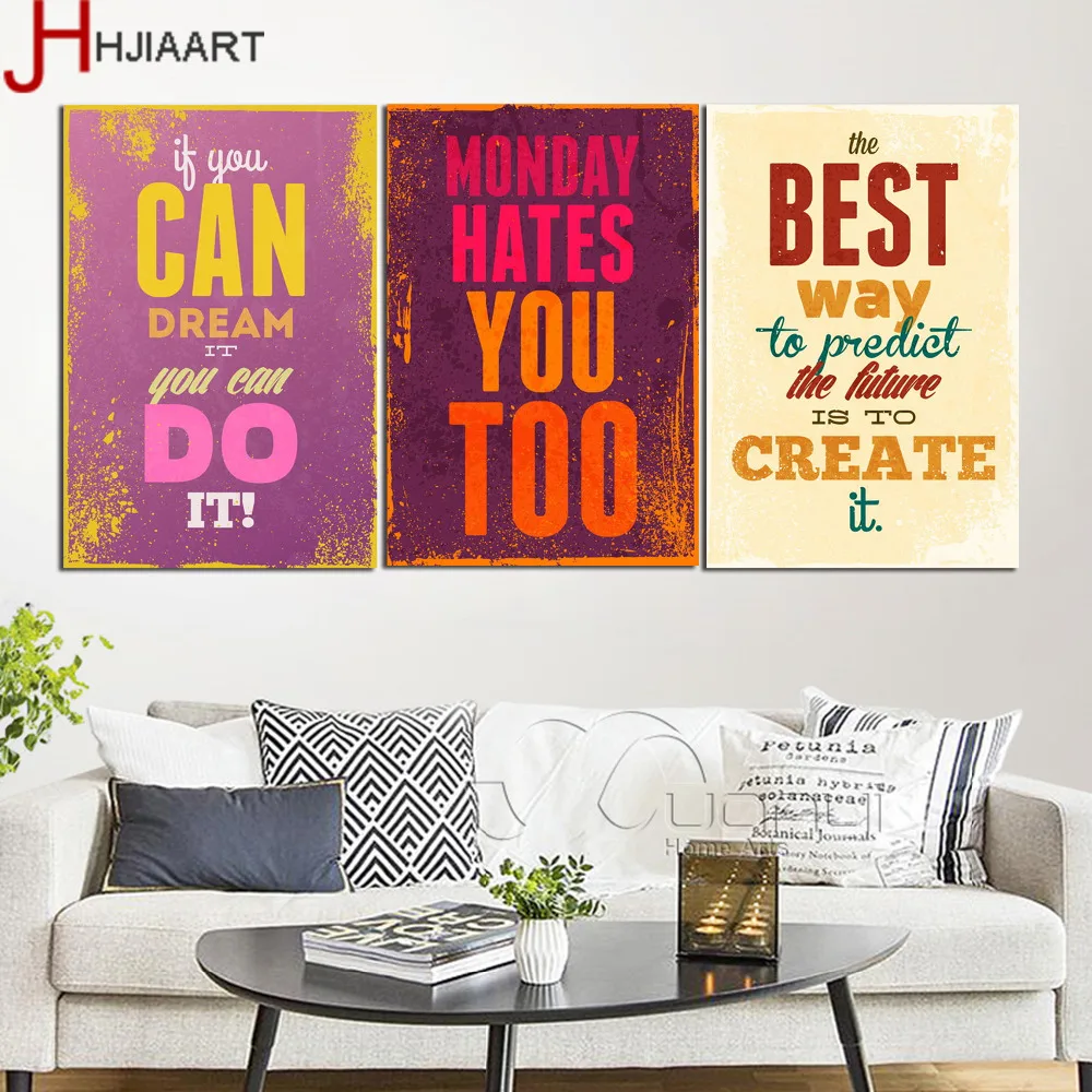 Мотивационная типография Life Quotes A4 винтажный Ретро Художественный печатный