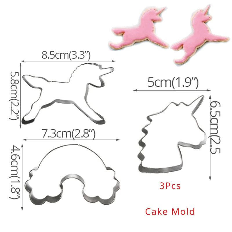 cake mold WEIGAO одноразовые наборы посуды на день рождения Единорог вечерние бумажный стаканчик, тарелка, топперы для торта для девочек, принадлежности для вечеринки в честь Дня Рождения единорога - Цвет: cake mold