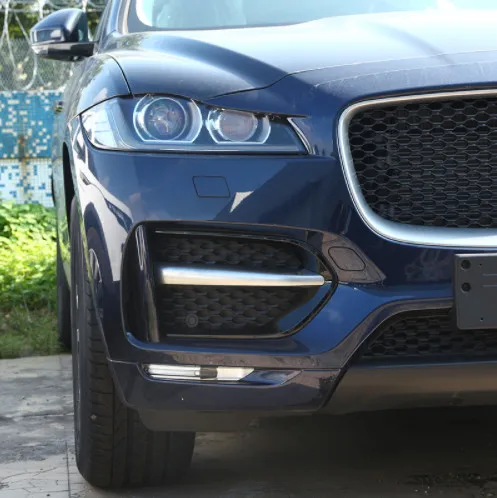 

For Jaguar F-Pace F Pace R-Sport X761 2016 2017 Car-styling ABS Front Fog Light Lamp Cover Trim Accessories Set of 2pcs