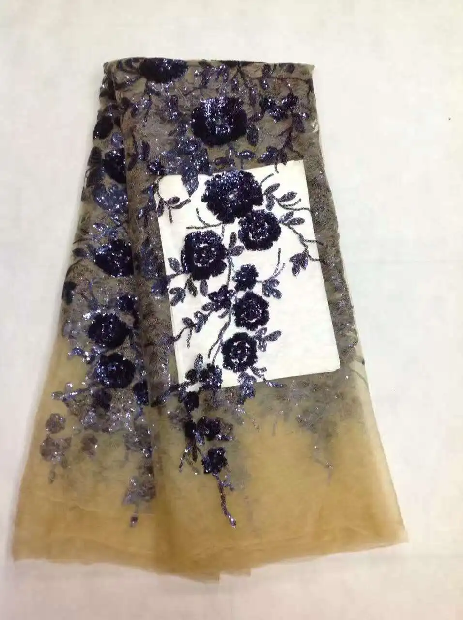 2017 новейший дизайн ручной работы африканская органза кружевная ткань fushia Цвет