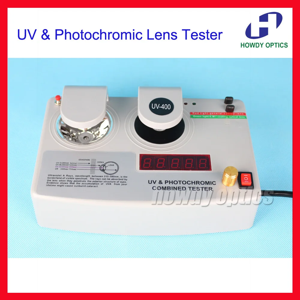 Прибор для проверки фотохромного покрытия и УФ линз 3 функции в 1