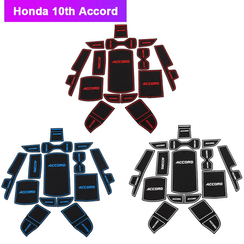 Резиновые коврики для дверей автомобиля Honda Accord 10th 2018 Нескользящие Коврики