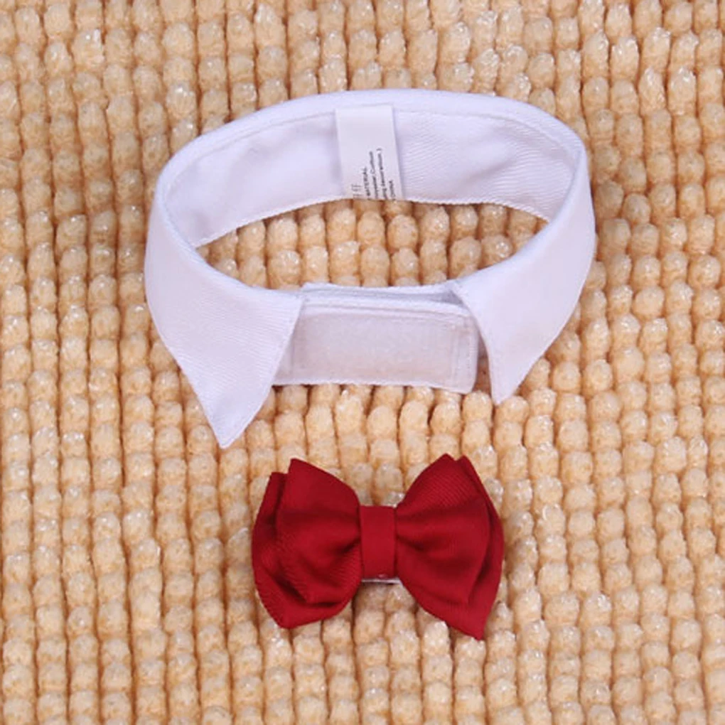 

Hot White Red Dog Puppy Cat Bowknot Bow Tie Necktie Clothes For Small Dog