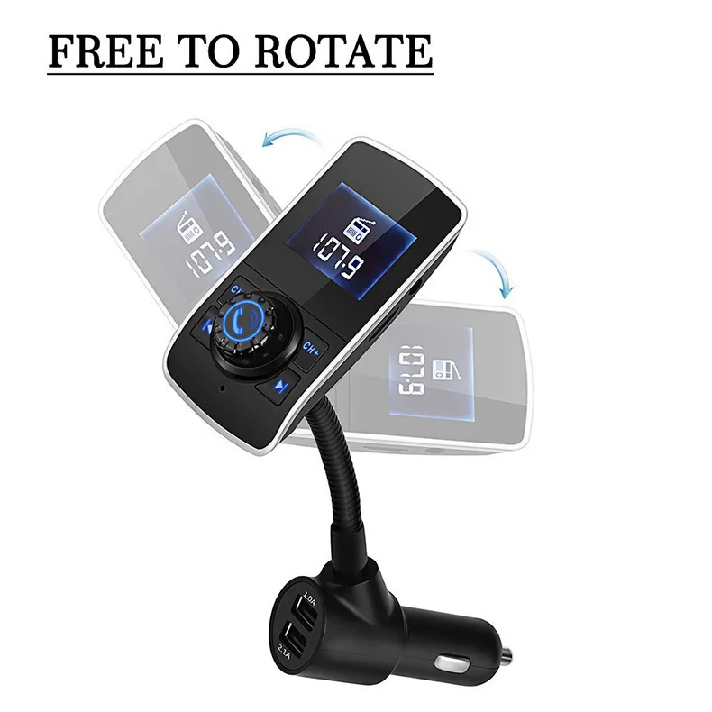 ЖК дисплей Автомобильный MP3 аудио плеер Bluetooth FM передатчик беспроводной