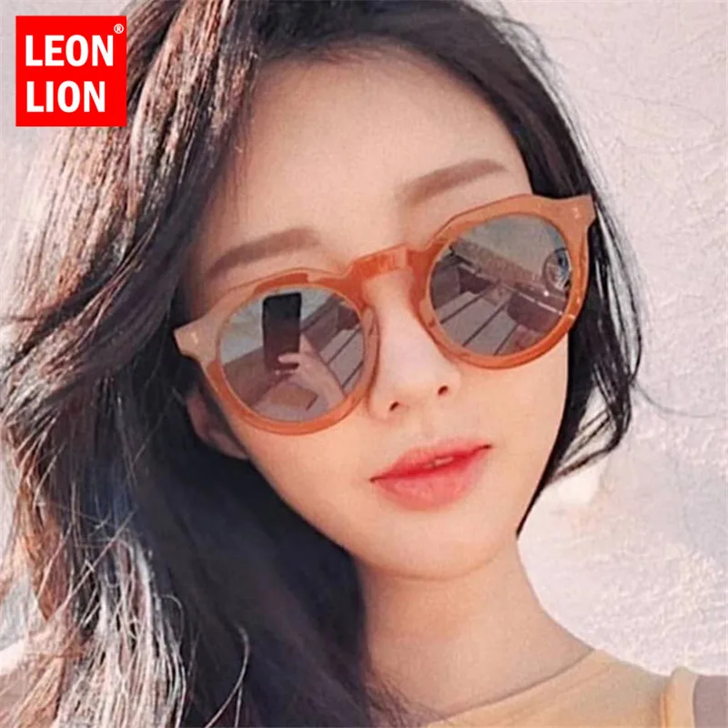 LeonLion 2021 Винтажные Солнцезащитные очки карамельных цветов женские классические