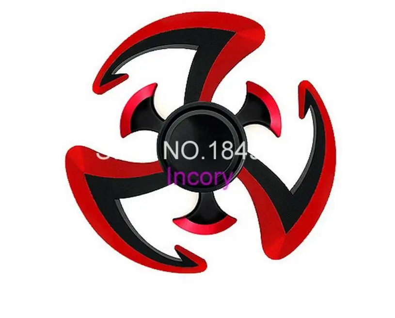Наруто fingertip Naruto Ninja Fidget Spinner EDC ручной Spiner цинковый сплав оружие Металл Shuriken Finger
