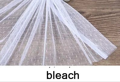 bleach Ширина 150 см маленькая звезда Мягкая ткань точка сетка ткань тюль юбка для DIY штора ручной работы одежда свадебное украшение P095 - Цвет: bleach
