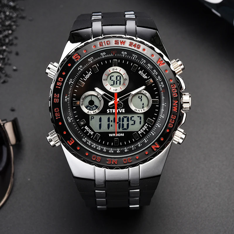 Роскошные брендовые наручные часы STRYVE S8002 мужские многофункциональные