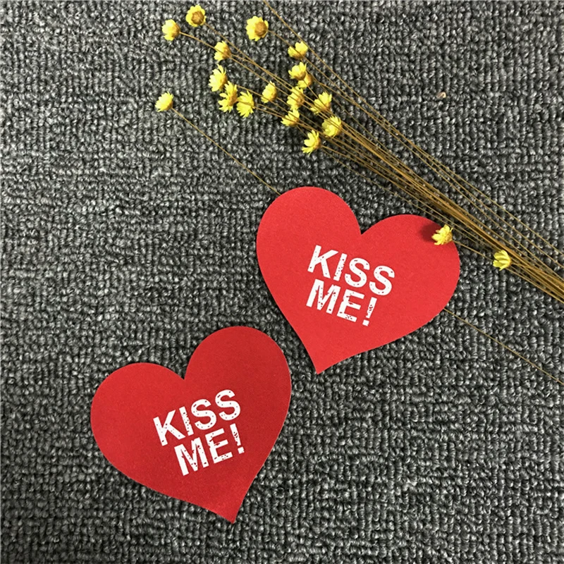 SP & CITY 2018 New KISS ME с буквами лепестки груди милый светится в темноте наклейка на