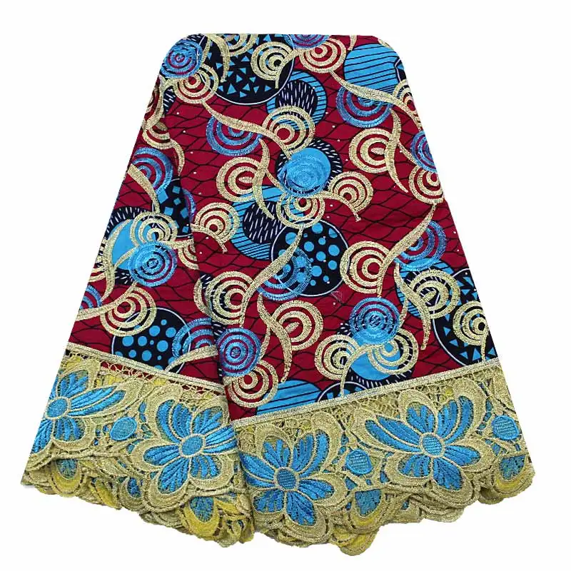 

2016 New arrival fashion African wax lace prints fabric wax Ankara African wax print fabric for beautiful dress L161228-1