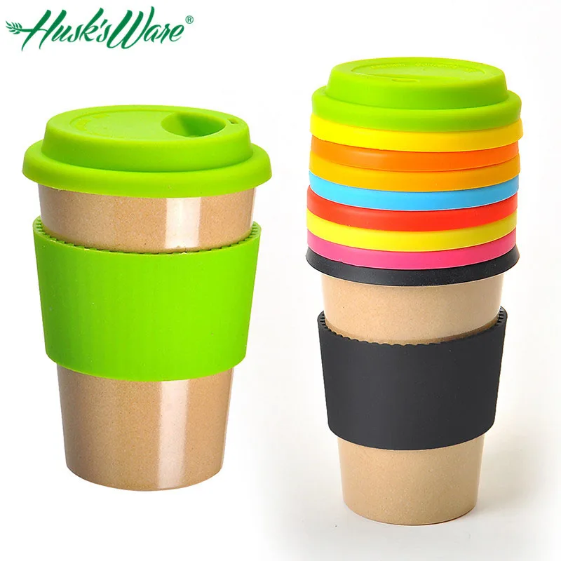HUSK'S WARE натуральная Питьевая кружка Рик Хук с силиконовой крышкой для офиса анти