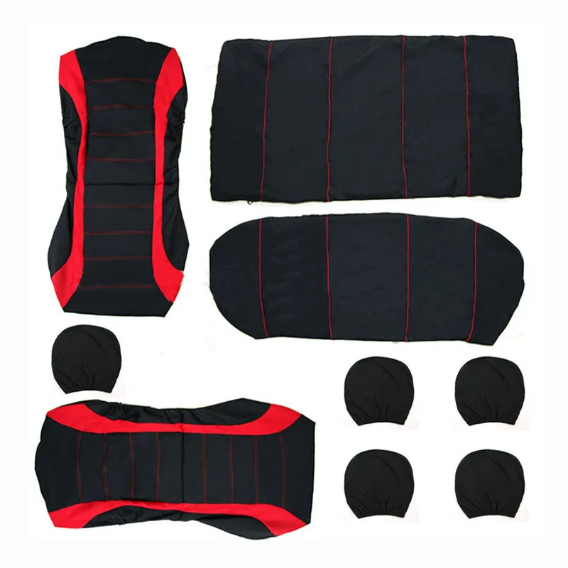 Универсальный Fit Упругие Полиэстер Автомобиля Чехлы для сидений мотоциклов