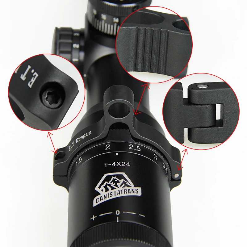 

E.T Dragon Tactical guns hunting accessories airsoft rifle scope mount 46mm Switch view Throw Lever for Rifle scope GZ33-0132C