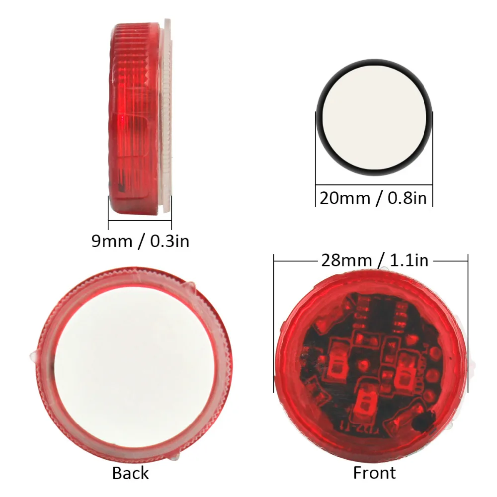 4 шт. Автомобильный Дверной светильник отражатель для защиты от столкновений