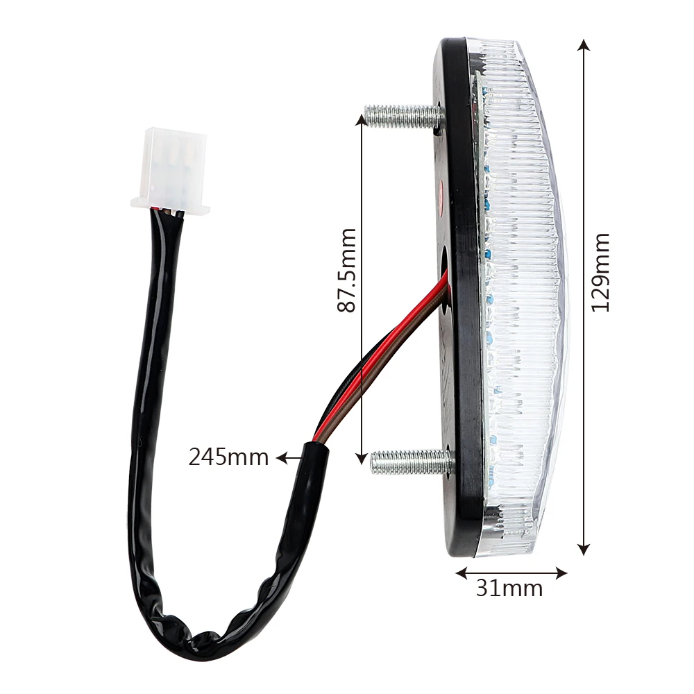 12V светодиодное освещение мотоциклов индикаторная лампа мото Задние огни для ATV
