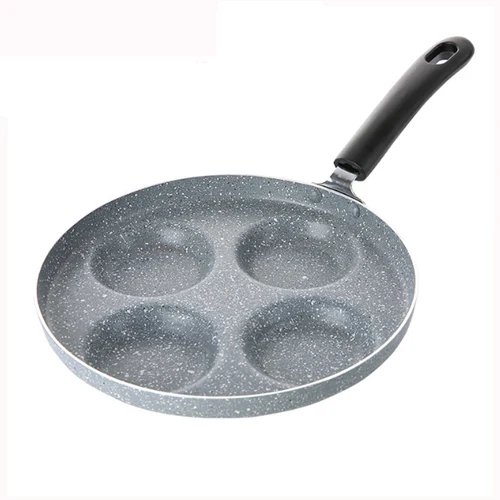 24cm Omelette pot 30 см антипригарные сковороды гриль для кухни Сковорода чугунная омлет Блинная сковорода круглая посуда для индукционной и газовой плиты 209 - Цвет: 24cm Omelette pot