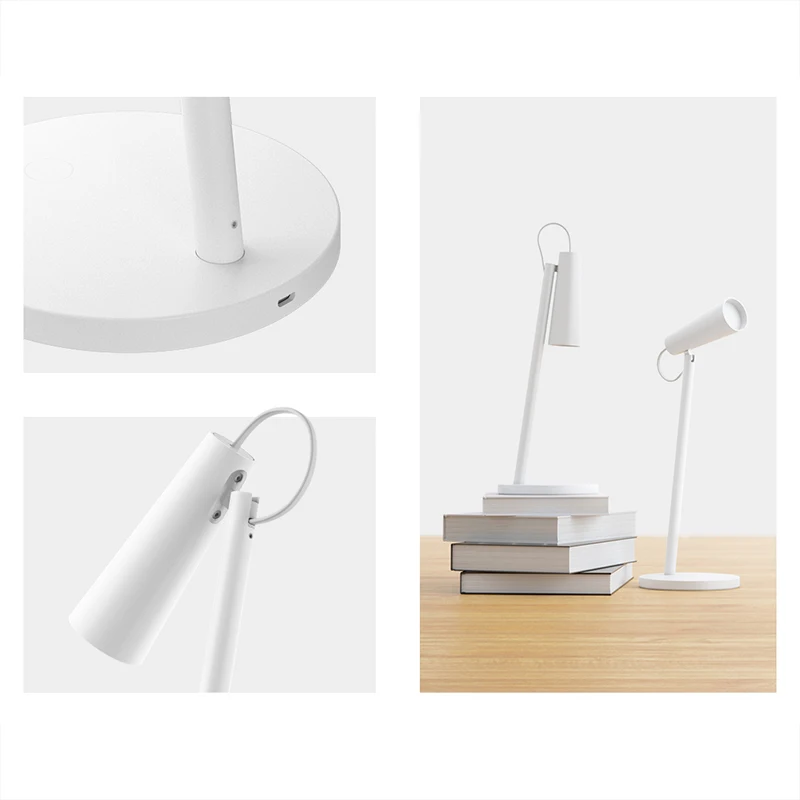 Новейшая перезаряжаемая настольная лампа xiaomi Mijia, переносные съемные настольные лампы с аккумулятором 2000 мА · ч, светильник для чтения для умного дома xiaomi